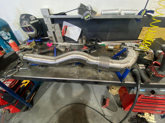 Evo 4-6 3.5" dump/front pipe suit artec manifold with g25-35 turbo