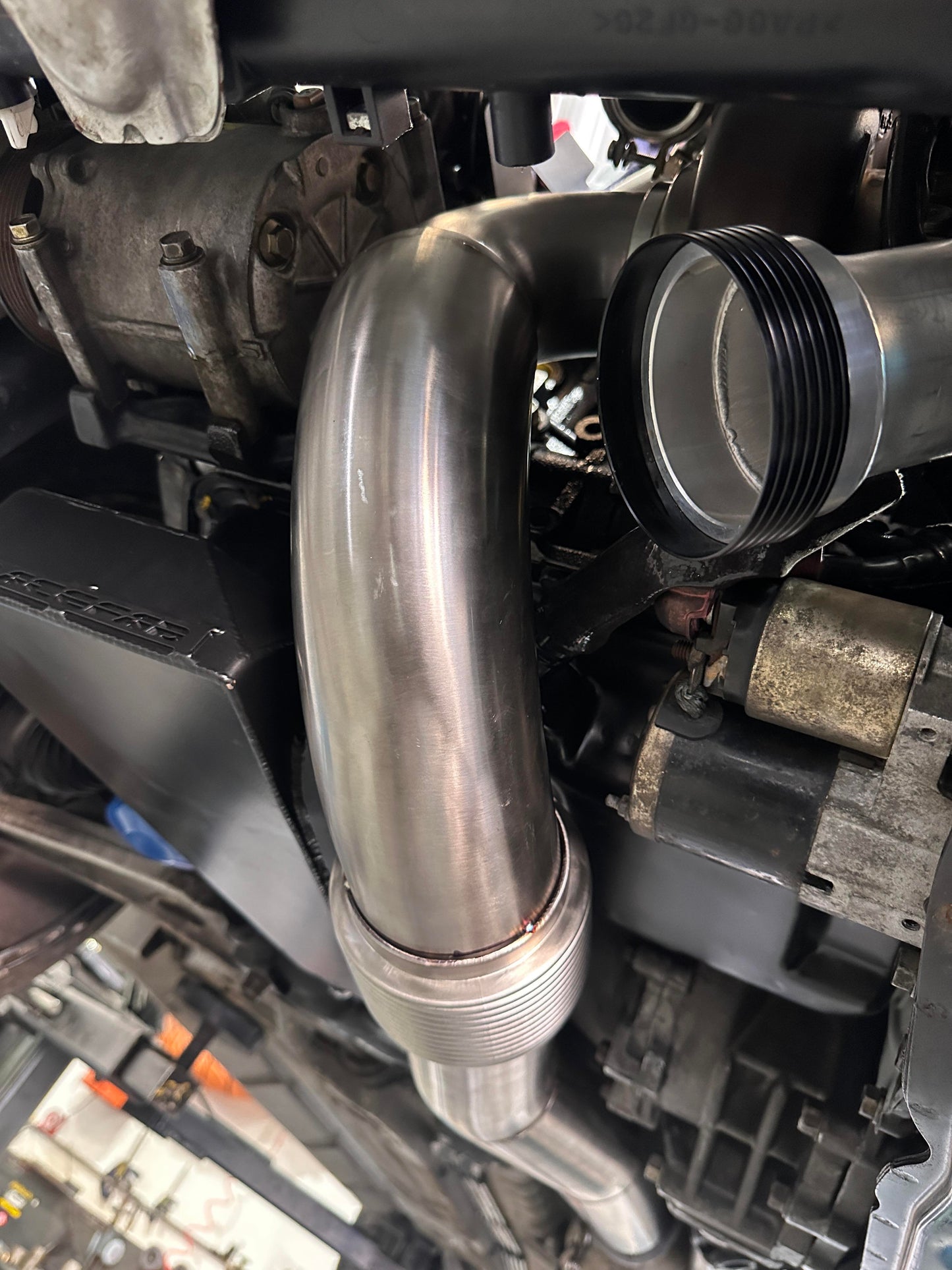 Evo 4-6 3.5" dump/front pipe suit artec manifold with g25-35 turbo